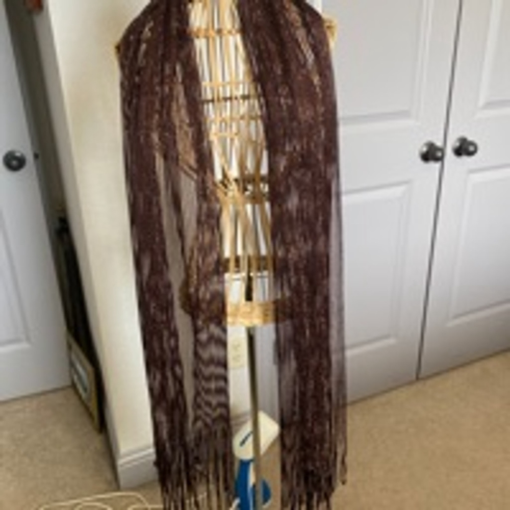 Women's Unbranded Scarf One Size Brown/cooper